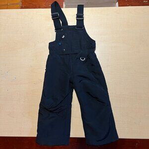 Children's Slalom Black Winter Snow Bib Overalls Toddler Size Small Unisex